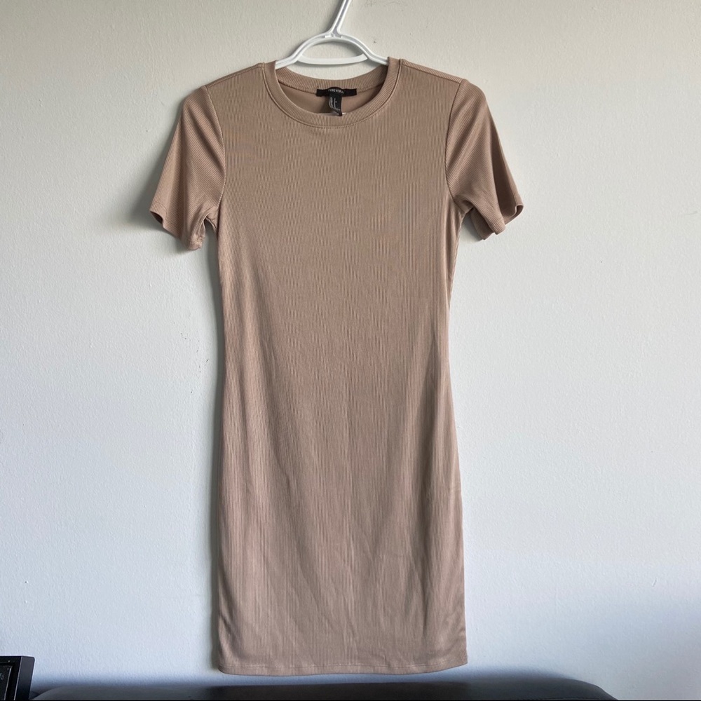 FOREVER 21 RIBBED TSHIRT DRESS